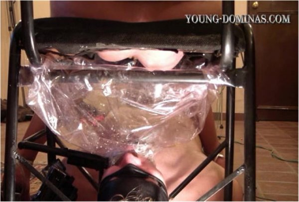 YOUNG DOMINAS - New Chair Over Toilet Slave Part 2  - Femdom Scat