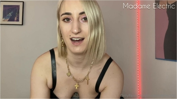 Madame Electric - 20 min CBT Ball Spanking With Bare Hands