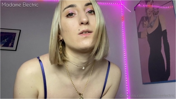 Madame Electric - See How I Make You Jerk Off at Work in the Office Toilet