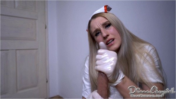 Diane Chrystall - Latex Gloved Nurse Jerking Your Cock
